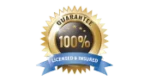 100 percent guarantee licensed and insured 175x100 1